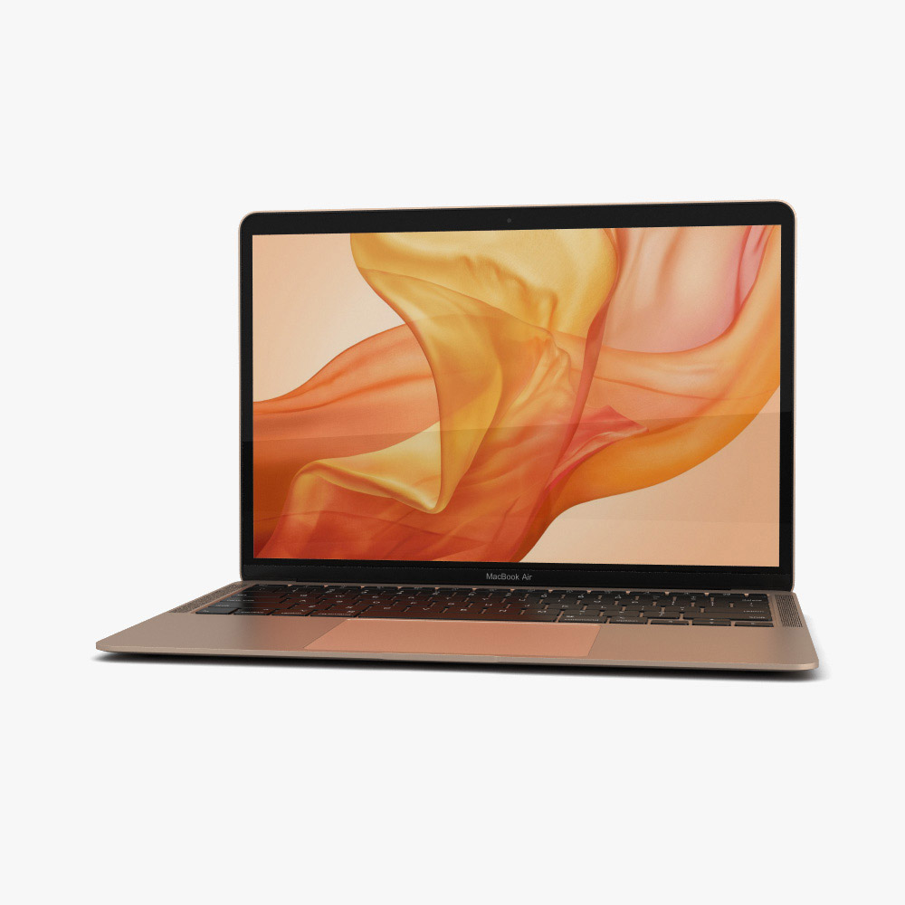 Apple MacBook Air (2020) Gold Modello 3D