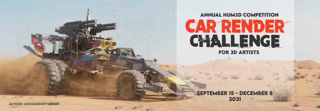Car Render Challenge 2021 for 3D Artists
