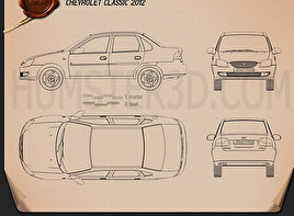 Chevrolet blueprint Download - Hum3D