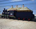 Wild West RailStation with Train Modello 3D