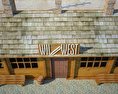 Wild West RailStation with Train 3Dモデル