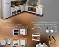 Kitchen Furniture Set 3D 모델 