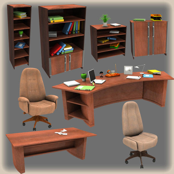 Office Set 2 Modelo 3D