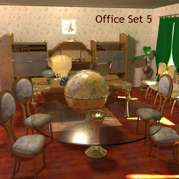 Office Set 05 3D model