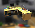 Office Set 3 3D-Modell
