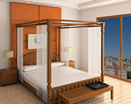 寝室家具 2 3Dモデル