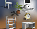 Home WorkPlace Set 01 3D-Modell