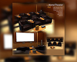 Home Theater 3D-Modell