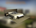 Hotel Room Set 02 3D-Modell