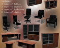 Office Set 08 3D-Modell