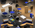 Office Set 09 3D-Modell