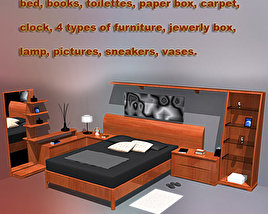 Bedroom furniture 05 3D модель