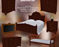 Bedroom set 01 3D 모델 