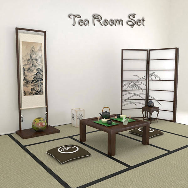 Japanese Tea Room 3D-Modell