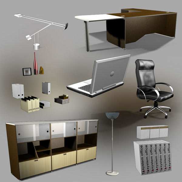 Office Set 23 3D模型