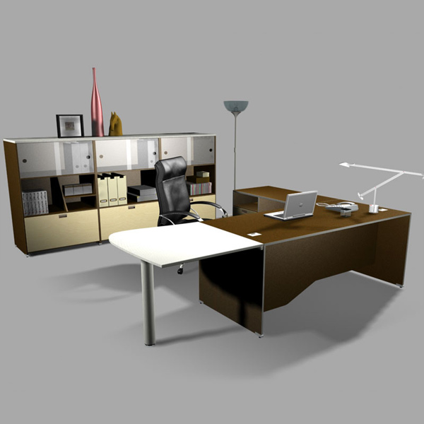 Office Set 23 Modelo 3d