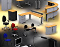 Office Set 12 3D 모델 