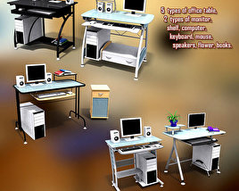 Office Set 13 Modelo 3d