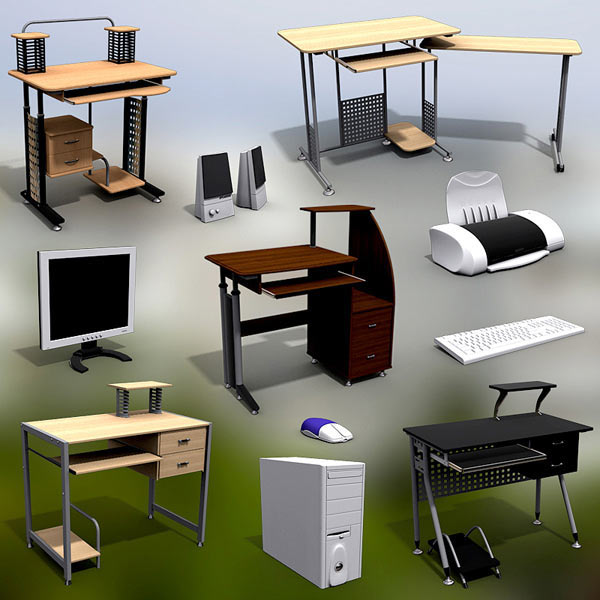 Office Set 14 3D-Modell