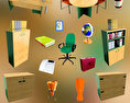 Office Set 18 3d model