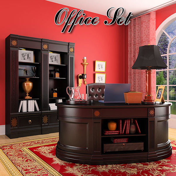 Office Set 19 Classic 3D model
