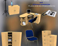 Office Set 07 Modelo 3d