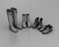 Footwear Set Winter 3d model