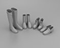 Footwear Set Winter 3d model