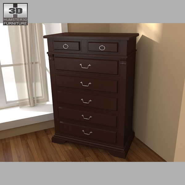 Schlafzimmer-Möbel-Set 14 3D-Modell