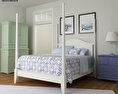 Bedroom furniture set 15 3d model