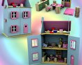 Doll House Set 01 3d model