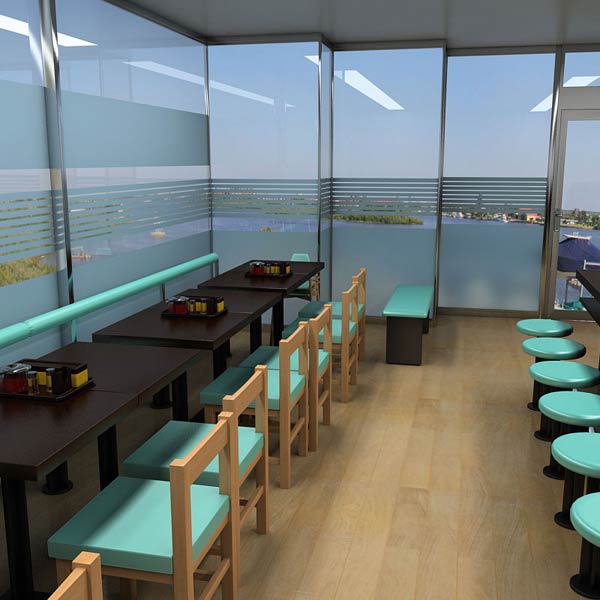 Fast Food Restaurante Modelo 3d