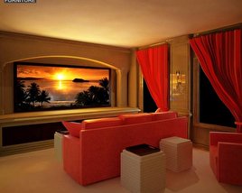 Home Theater Set 04 3D model