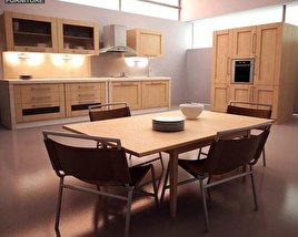 Kitchen Set I1 3D model