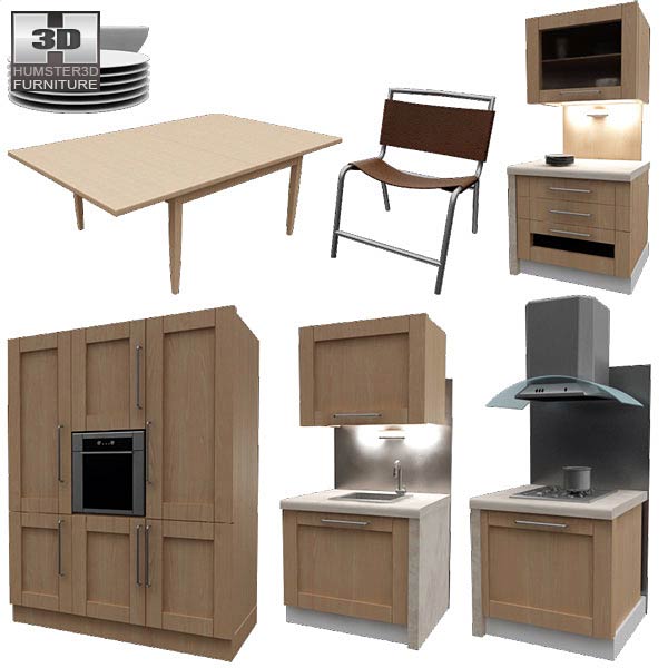 Kitchen Set I1 Modelo 3d