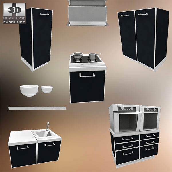 Kitchen Set I2 3d model