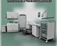 Medical Furniture Set 3d model