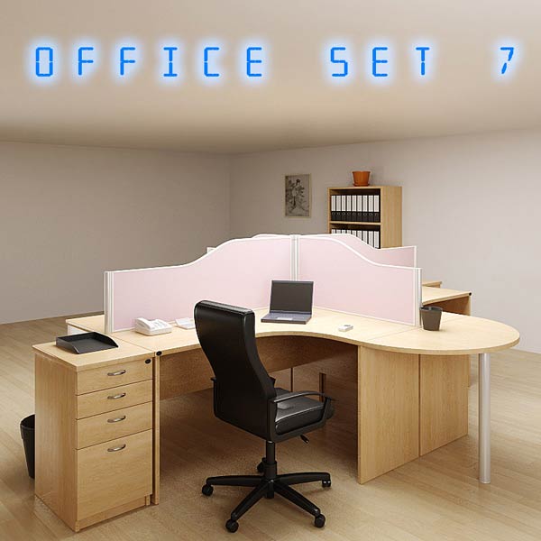 Office Set P07 3D-Modell