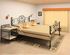 Ensemble de meubles de chambre à coucher 11 Modèle 3D
