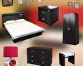 Schlafzimmer-Möbel-Set 12 3D-Modell