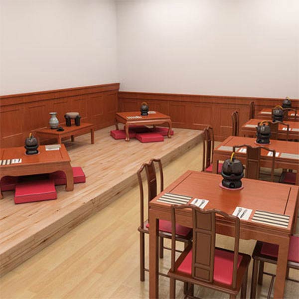 Chinese Interior Café 3Dモデル