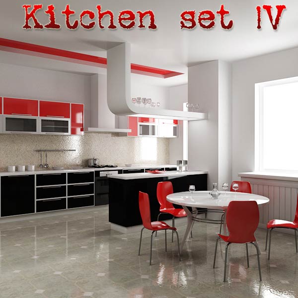 Kitchen Set P4 Modèle 3D