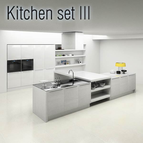 Kitchen Set P3 3D模型