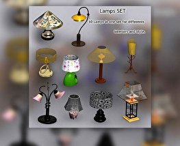 Lamps Set Modelo 3d