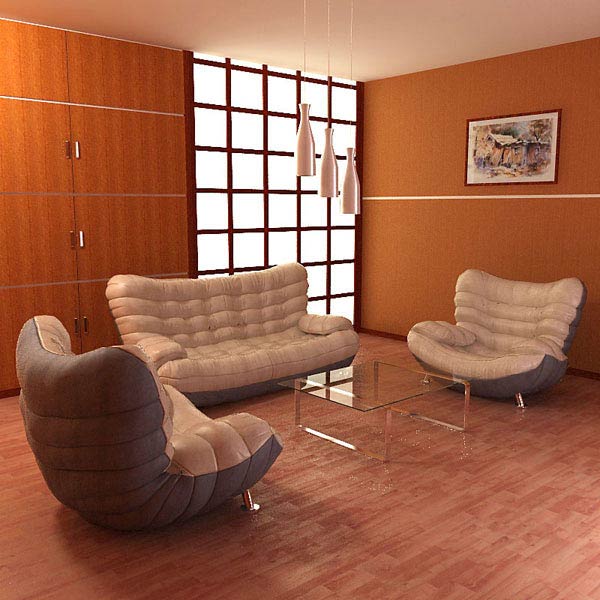 Living Room 05 Set 3d model
