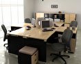 Office Set P06 Modello 3D