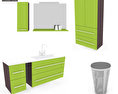 Bathroom Furniture 03 Set Modelo 3d