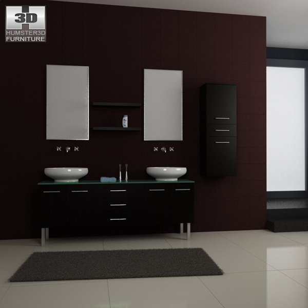 Bathroom Furniture 04 Set 3D 모델 