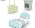 Bedroom furniture set 19 3d model