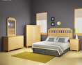 寝室用家具セット 20 3Dモデル